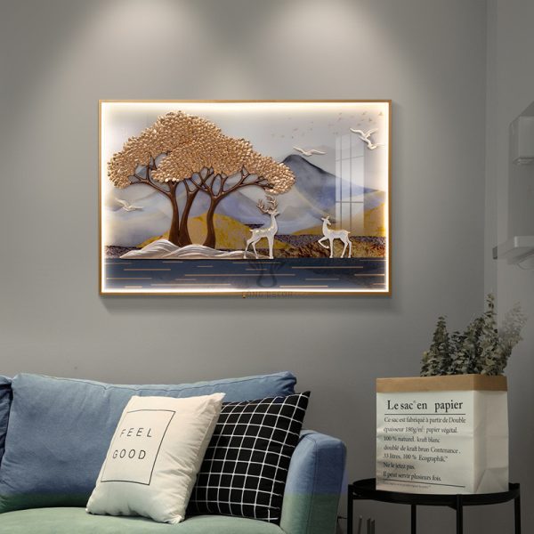 Tranh phù điêu chữ nhật decor CD1729