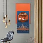 Tranh phù điêu decor nội thất CD1695