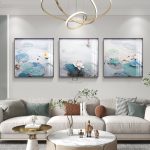 Tranh phù diêu decor tấm 3 bộ CD1701