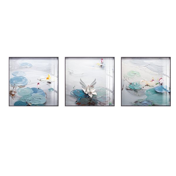 Tranh phù diêu decor tấm 3 bộ CD1701