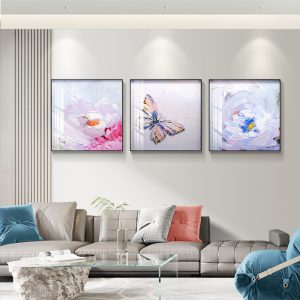 Tranh phù điêu bộ ba tranh đơn giản CD1696