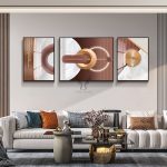 Tranh phù điêu trang trí sau sofa CD1702