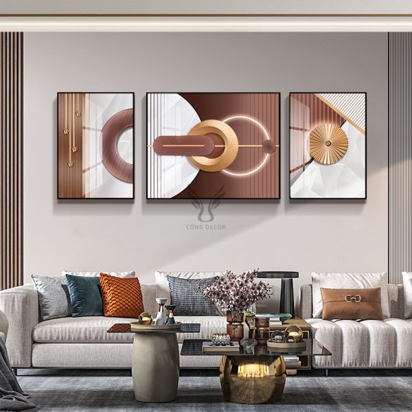 Tranh phù điêu trang trí sau sofa CD1702