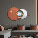 Tranh phù điêu treo kết hợp đèn led CD1675