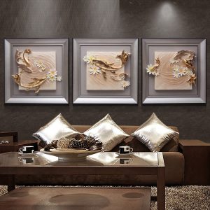 Tranh phù điêu treo làm thủ công CD1724