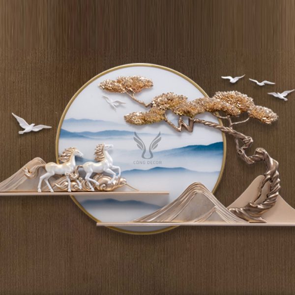 Tranh phù điêu treo tường Hà Nội CD1713