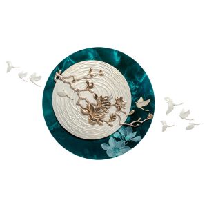 Tranh phù điêu tròn decor nội thất CD1718