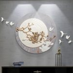 Tranh phù điêu tròn decor nội thất CD1718