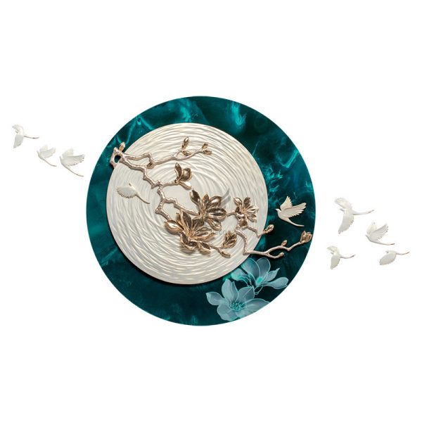 Tranh phù điêu tròn decor nội thất CD1718