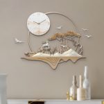 Tranh phù điêu tròn kết hợp với hươu CD1728