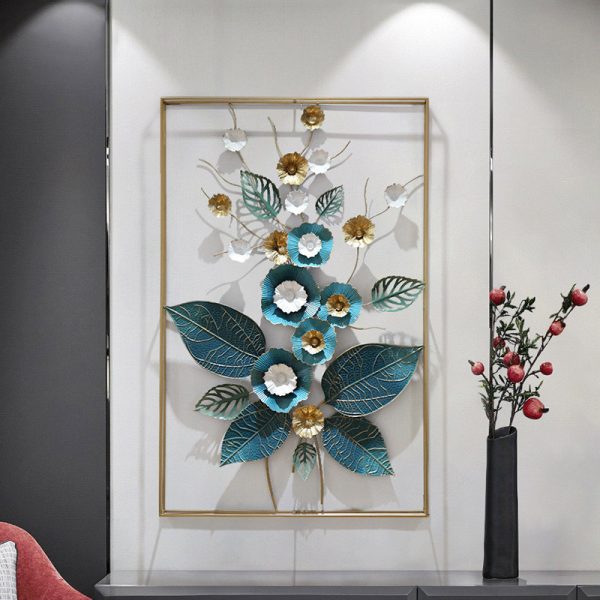 Tranh sắt decor treo tường hình hoa CD1583