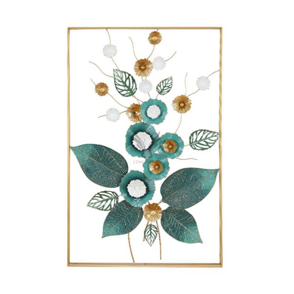 Tranh sắt decor treo tường hình hoa CD1583