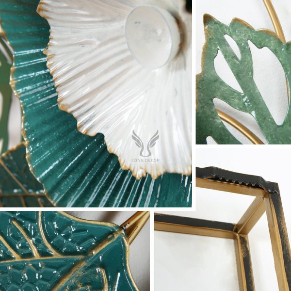 Tranh sắt decor treo tường hình hoa CD1583