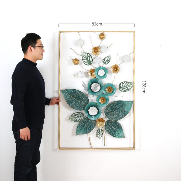 Tranh sắt decor treo tường hình hoa CD1583
