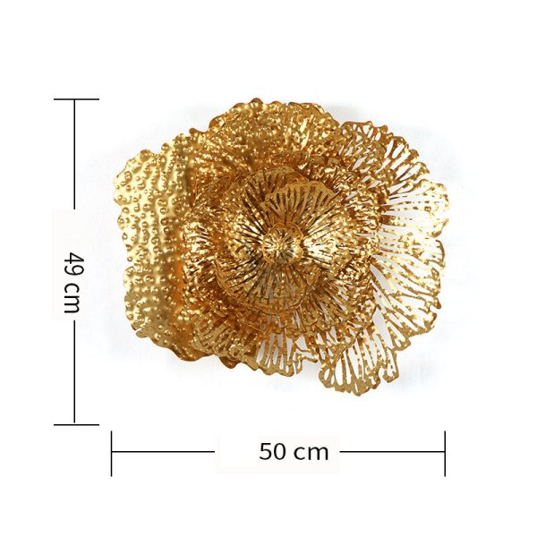 Tranh sắt treo tường hình bông hoa CD1565