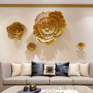 Tranh sắt treo tường hình bông hoa CD1565