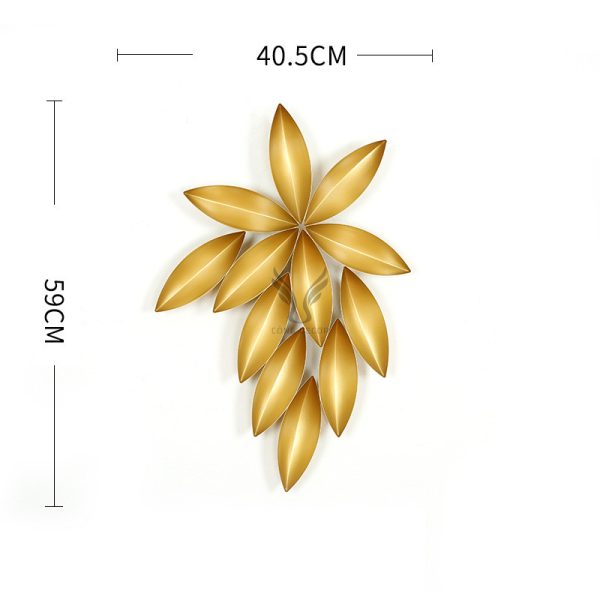 Tranh sắt treo tường hình chiếc lá CD1572