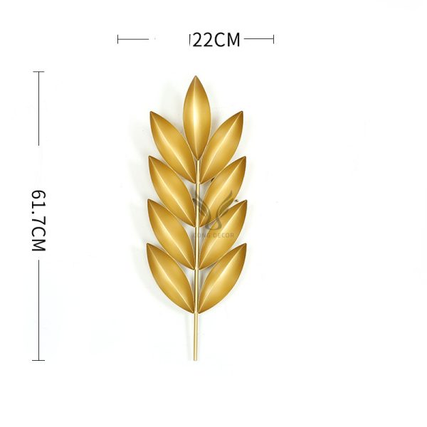 Tranh sắt treo tường hình chiếc lá CD1572