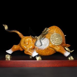 Tượng bò tót tài chính mẫu mới CD3073