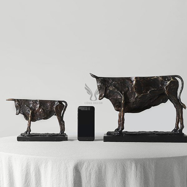 Tượng bò tót decor CD3190