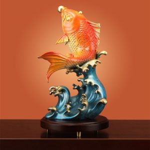 Tượng cá chép hóa rồng trang trí CD616