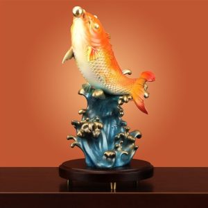 Tượng cá chép hóa rồng trang trí CD616