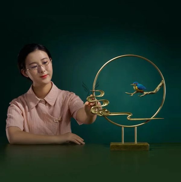 Tượng chim sẻ tặng sếp CD2010