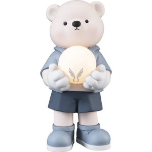 Tượng chú gấu ôm đèn CD1481