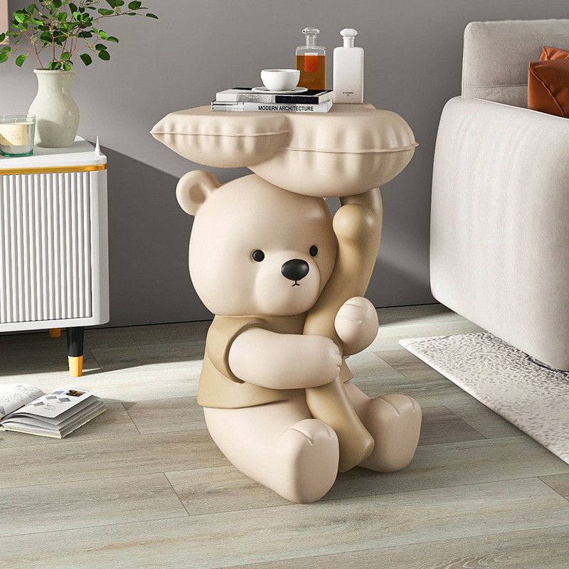 Tượng chú gấu ôm lá xin xắn CD1528