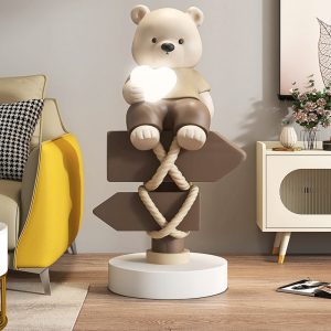 Tượng chú gấu trang trí phòng khách CD1504
