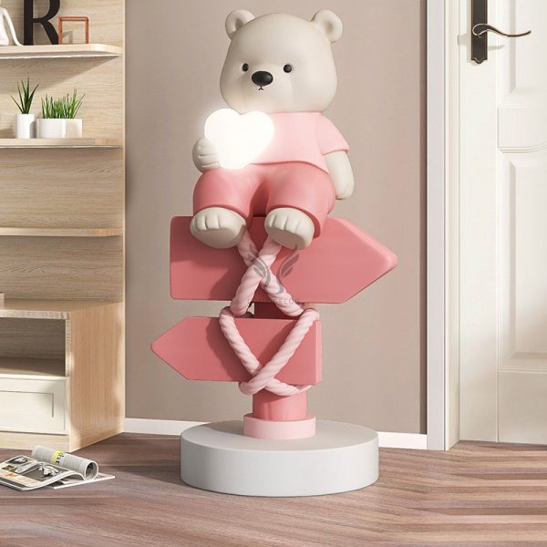 Tượng chú gấu trang trí phòng khách CD1504