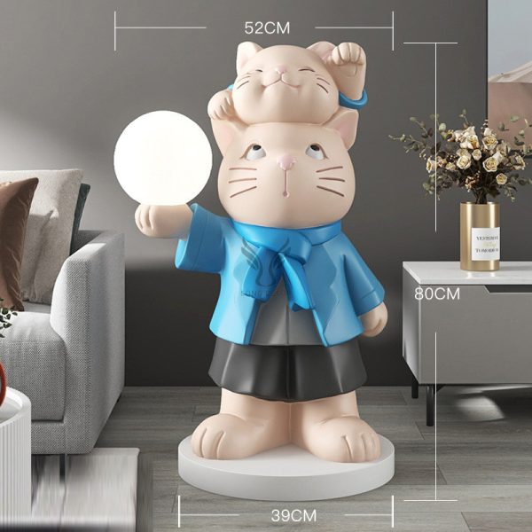 Tượng chú mèo trang trí nội thất CD1509