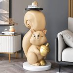 Tượng chú sóc nâu để sàn CD1474
