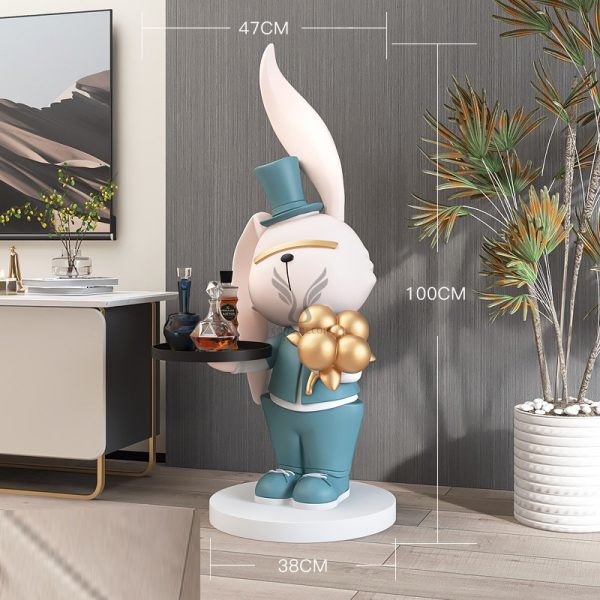 Tượng chú thỏ bồi bàn CD1461