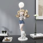Tượng cô bế kết hợp đèn led CD1435