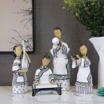 Tượng cô gái Trung Hoa trang trí nội thất CD3163
