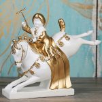 Tượng cô gái cưỡi ngựa decor CD1978