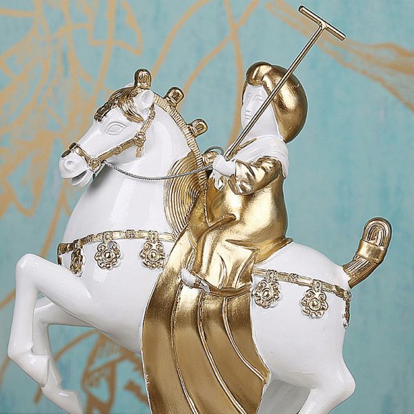 Tượng cô gái cưỡi ngựa decor CD1978