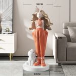 Tượng cô gái đáng yêu decor nội thất CD1439