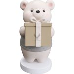 Tượng gấu béo ôm hộp quà CD1464