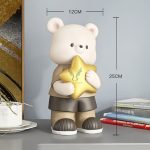 Tượng gấu nhỏ ôm ngôi sao CD1463