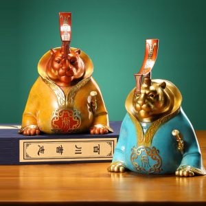 Tượng hổ làm quan đẹp CD1889