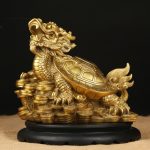 Tượng long quy bằng đồng CD3137