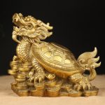 Tượng long quy bằng đồng CD3137