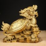 Tượng long quy bằng đồng CD3137