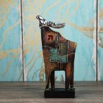 Tượng nai sừng tấm decor CD1973