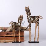 Tượng ngựa vằn decor CD3183