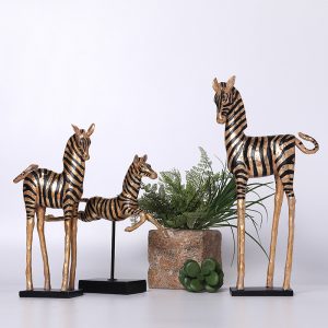 Tượng ngựa vằn decor CD3183