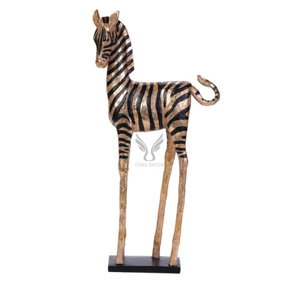 Tượng ngựa vằn decor CD3183