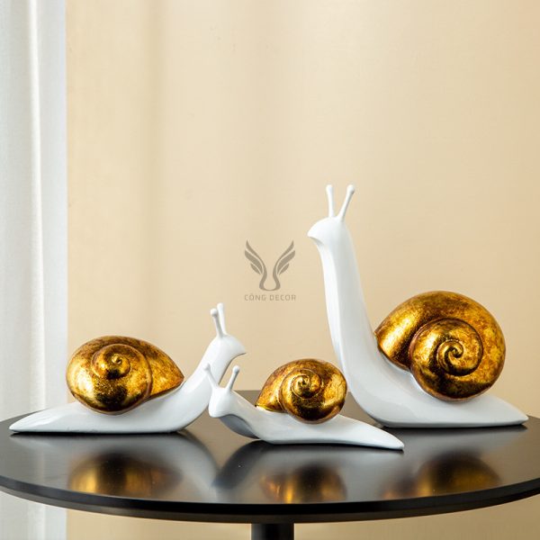 Tượng ốc sên decor CD3186